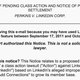 It says something about this class action suit that the email had to assure people that it wasn’t a spam email.
